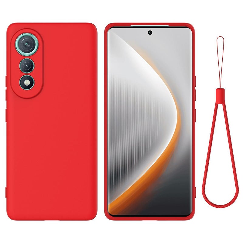 For Tecno Pova Curve 5G Solid Color Liquid Silicone Dropproof Full Coverage Phone Case(Red) - Image 1